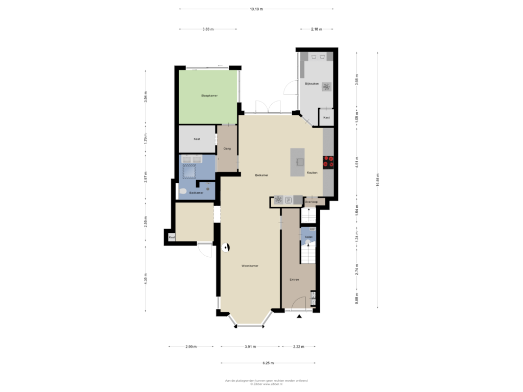 Bekijk plattegrond van Begane Grond van Burgemeester Wuiteweg 60