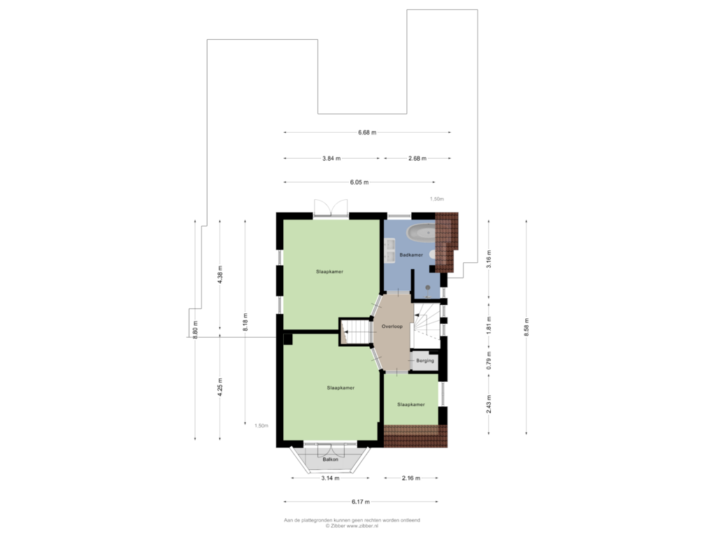 Bekijk plattegrond van Eerste Verdieping van Burgemeester Wuiteweg 60