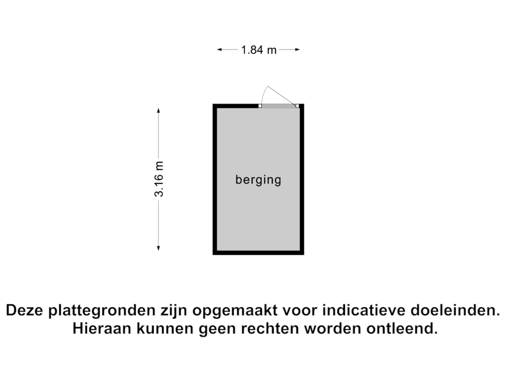 View floorplan of Berging of Oost-Dorsch 113