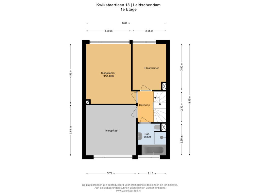 Bekijk plattegrond van 1e Etage van Kwikstaartlaan 18