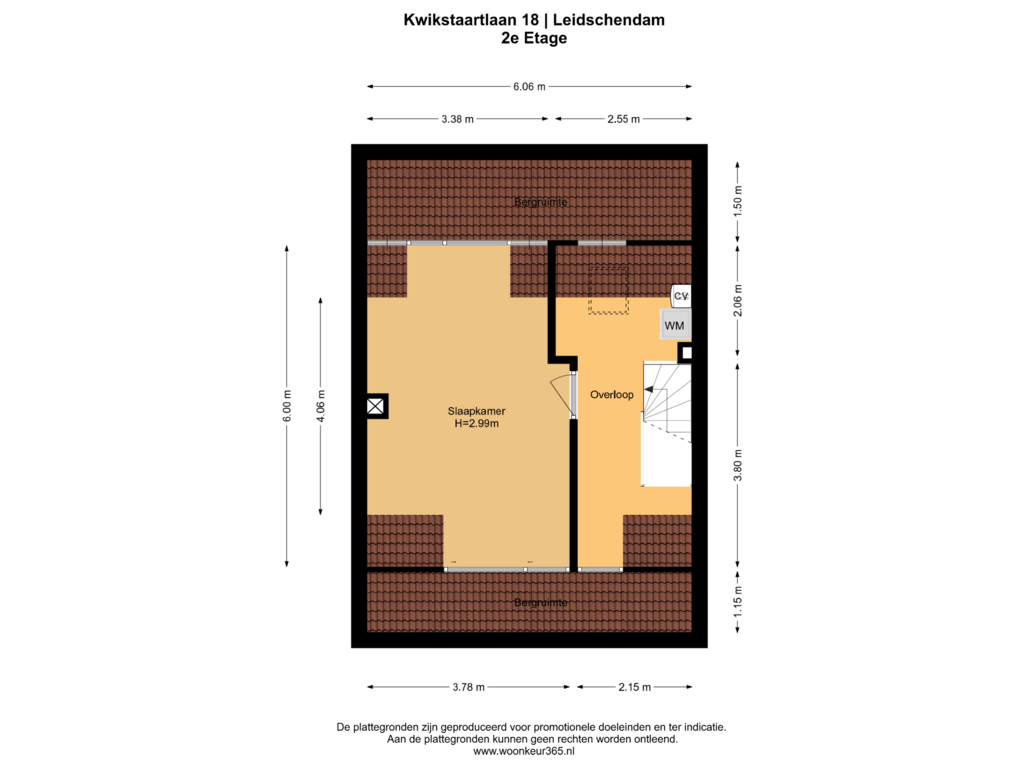 Bekijk plattegrond van 2e Etage van Kwikstaartlaan 18