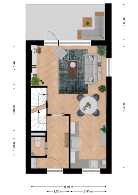 Foto 3 van Nieuwbouw 5 woningen Kadedijk 78 A-E Fijnaart
