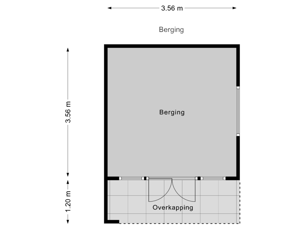 Bekijk plattegrond van Berging van Wijngaardenlaan 48