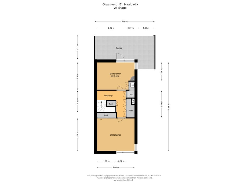 Bekijk plattegrond van 2e Etage van Graanveld 17