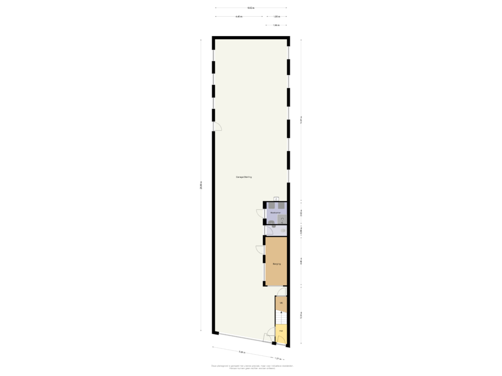 View floorplan of Begane Grond of Kleinzand 86