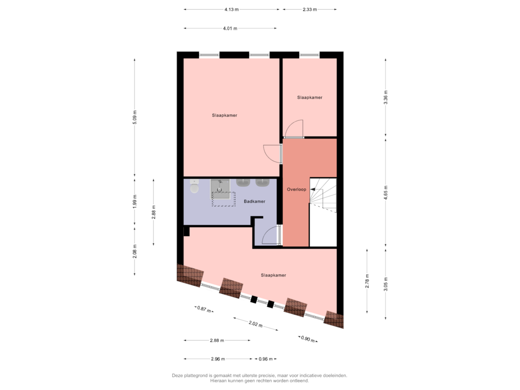 View floorplan of 2e Verdieping of Kleinzand 86