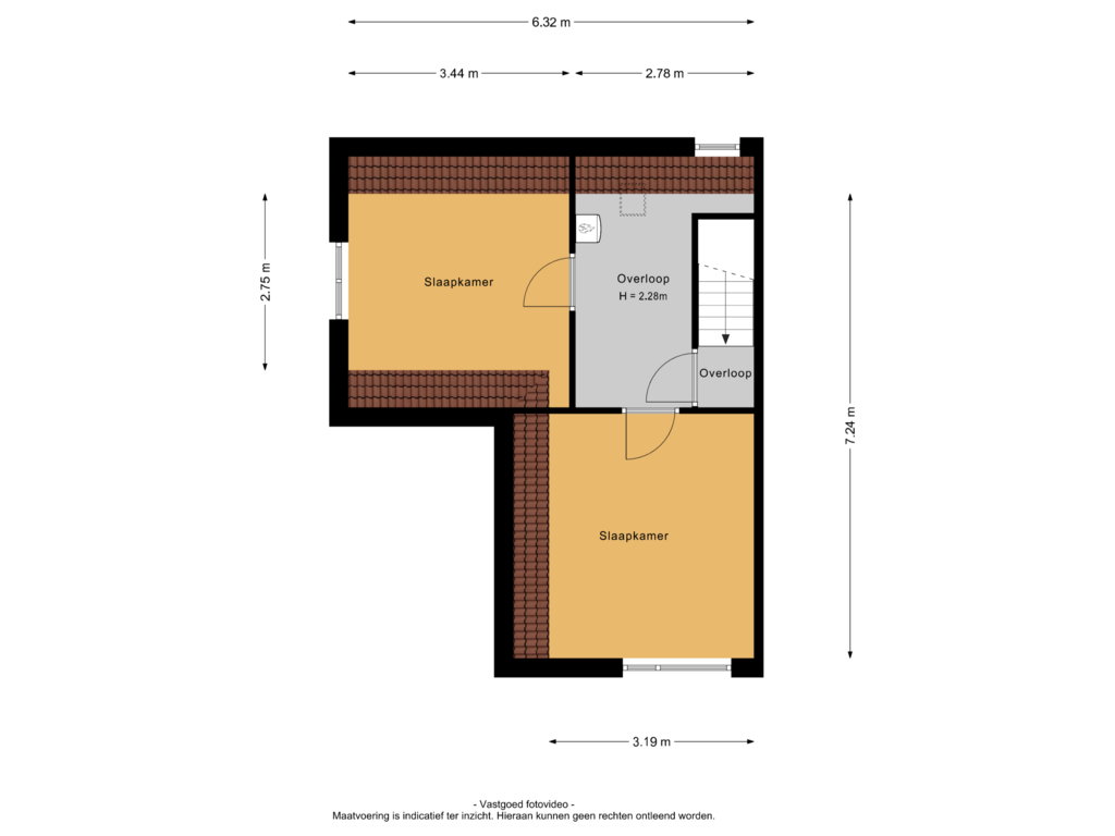 Bekijk plattegrond van 1e verdieping van Oosterhoutsestraat 63