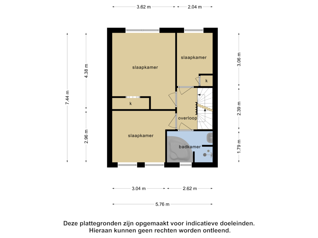 Bekijk plattegrond van 1e verdieping van Doctor Mollerlaan 43