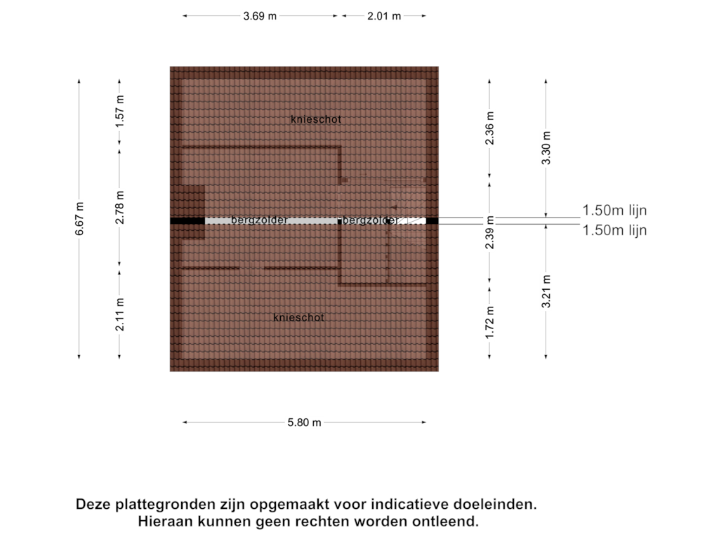 Bekijk plattegrond van 2e verdieping van Doctor Mollerlaan 43