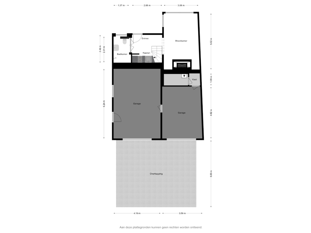 Bekijk plattegrond van Bijgebouw van Lissevenlaan 29