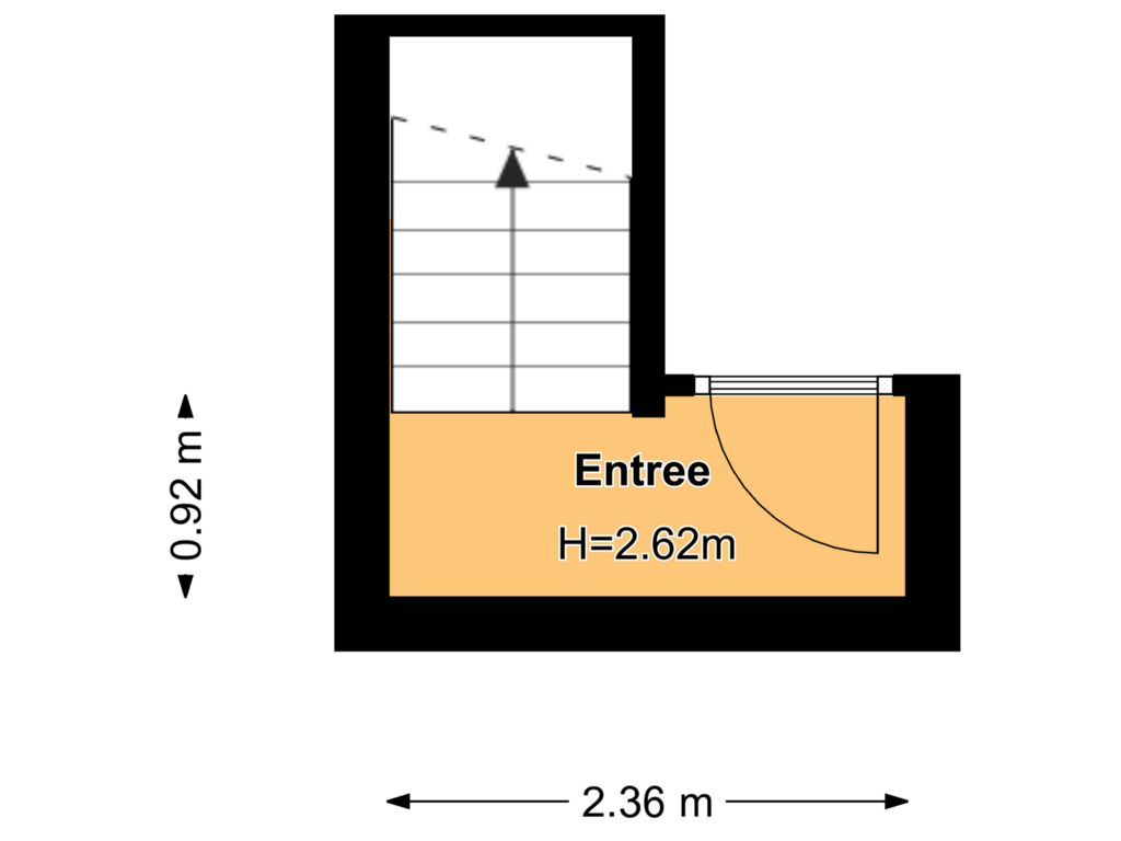 View floorplan of Entree of Maasstraat 20-3