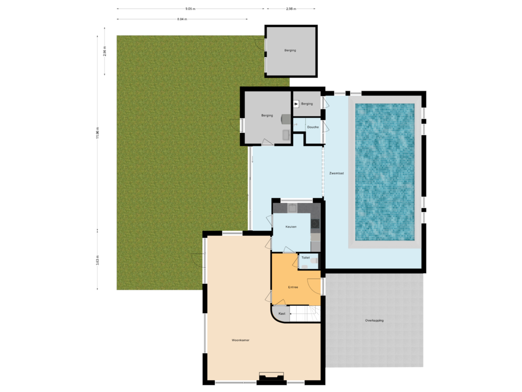 Bekijk plattegrond van Situatie van Burg. van Lithstraat 12