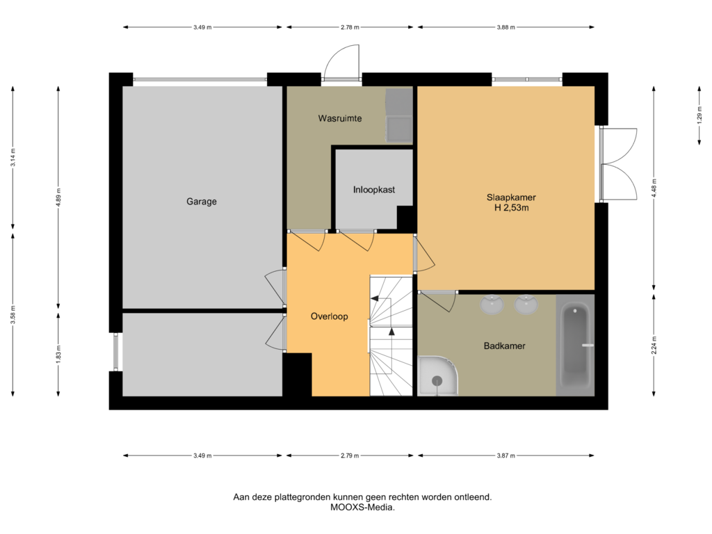 Bekijk plattegrond van Onderhuis van Molendijk 45