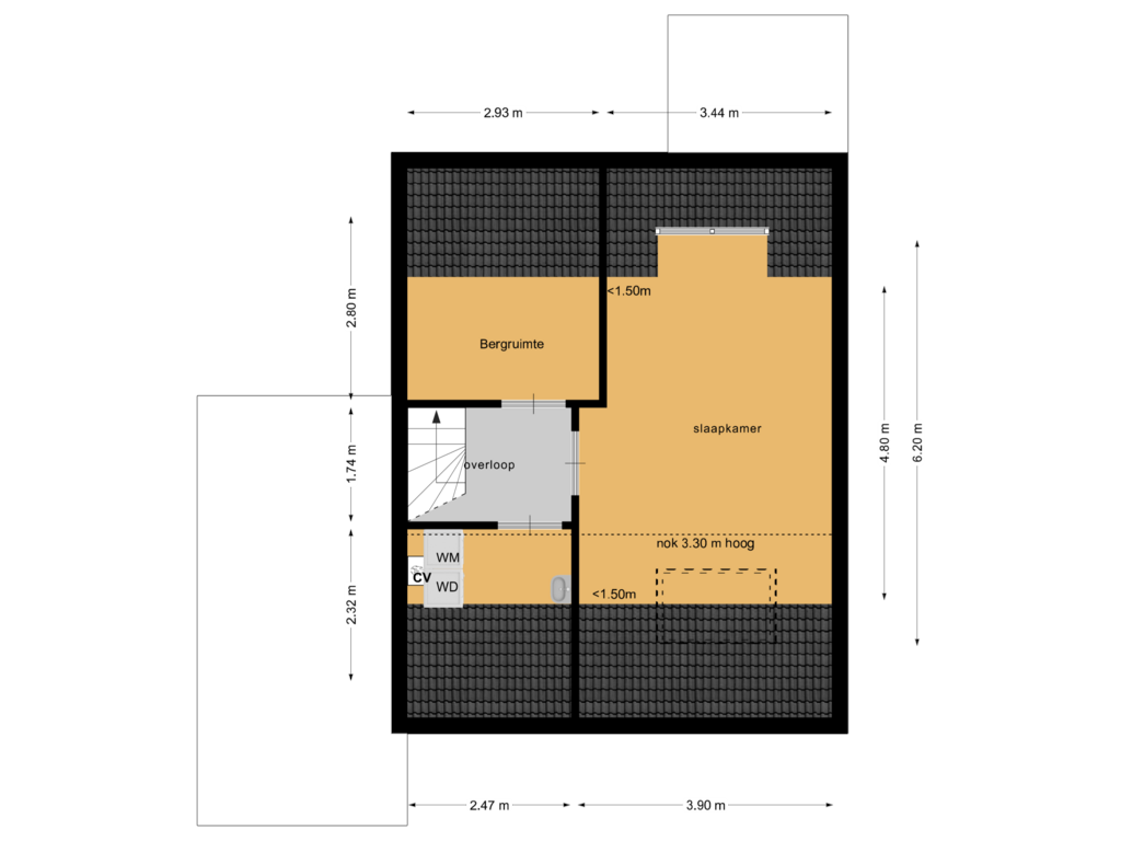 View floorplan of Etage 2 of Watersnip 1