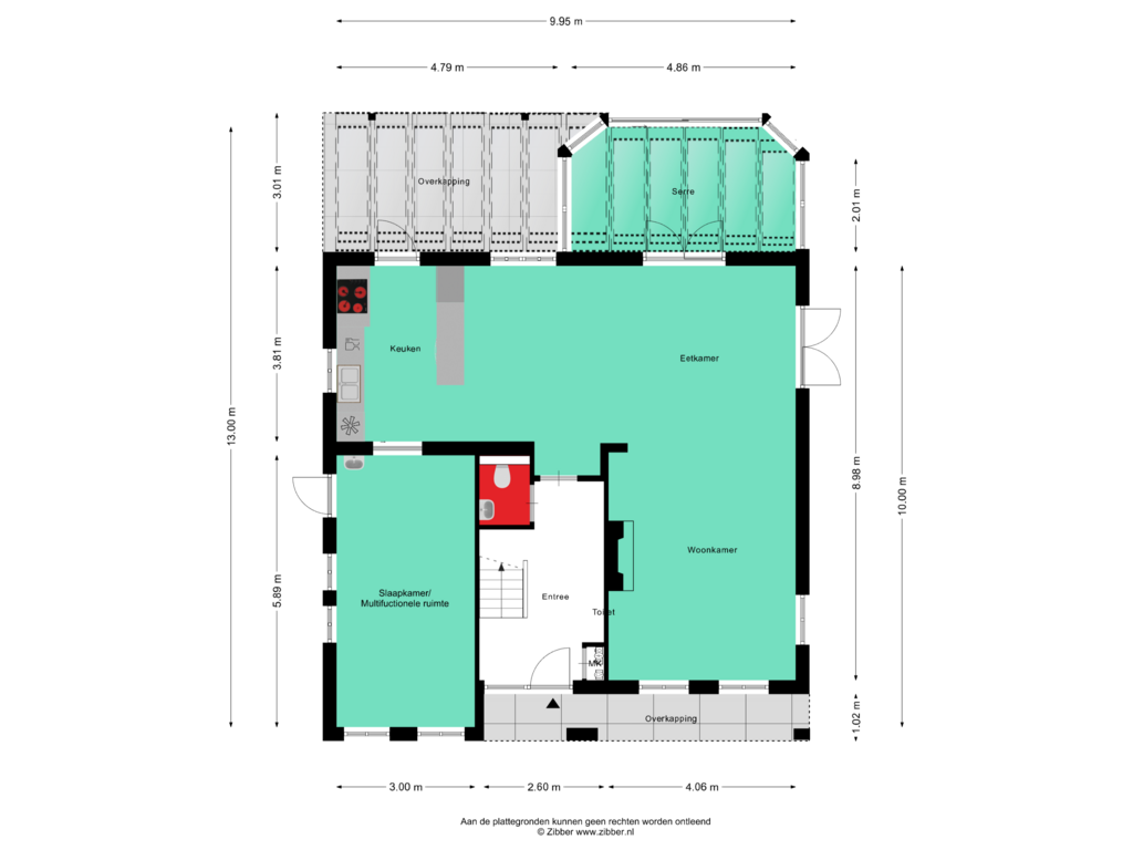 Bekijk plattegrond van Begane Grond van Zonneweide 16