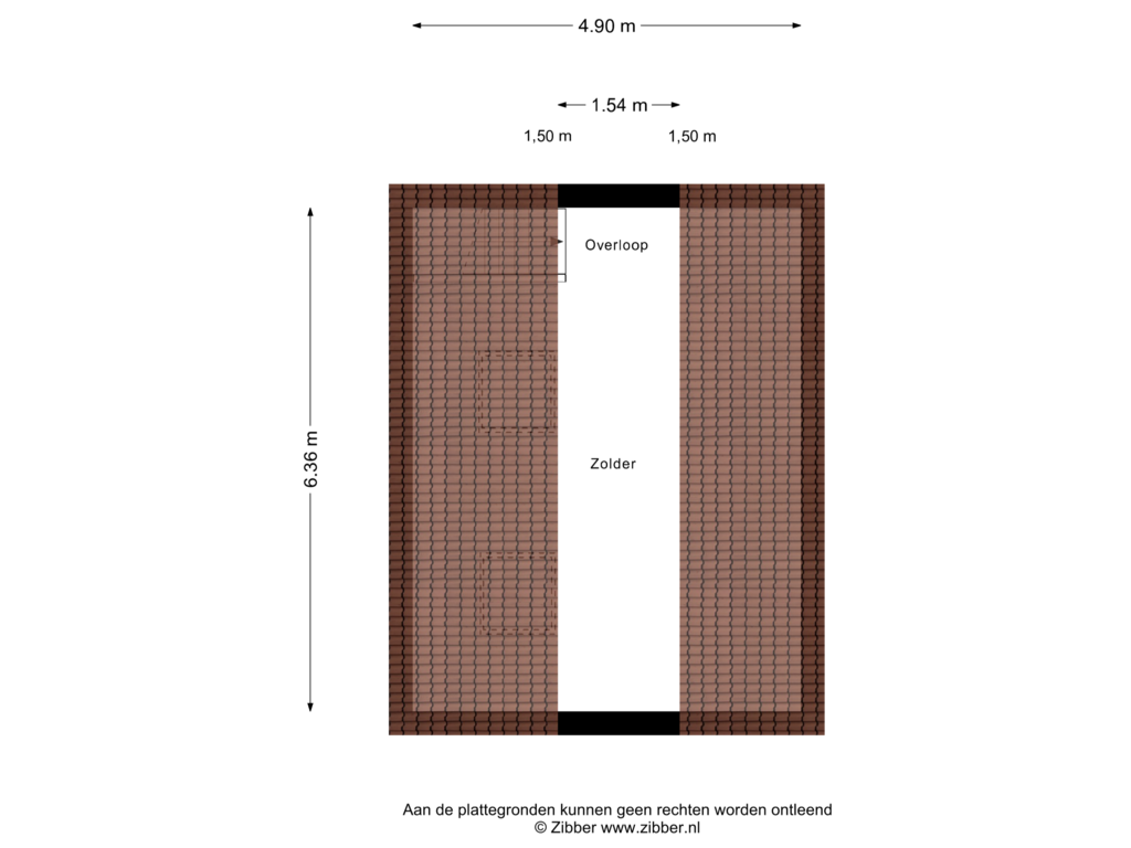 Bekijk plattegrond van Zolder van Zonneweide 16