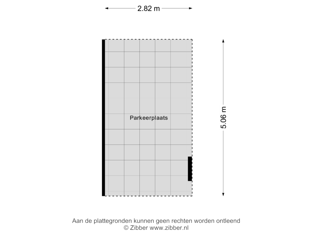 View floorplan of Parkeerplaats of Raadhuisstraat 4-A