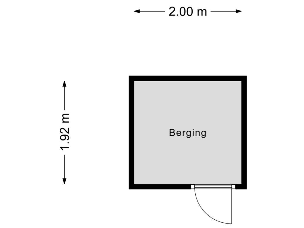 Bekijk plattegrond van Berging van Karrenstraat 61