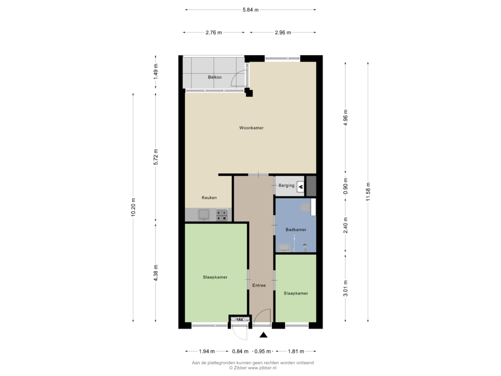 Bekijk plattegrond van Appartement van Unescostraat 56-A