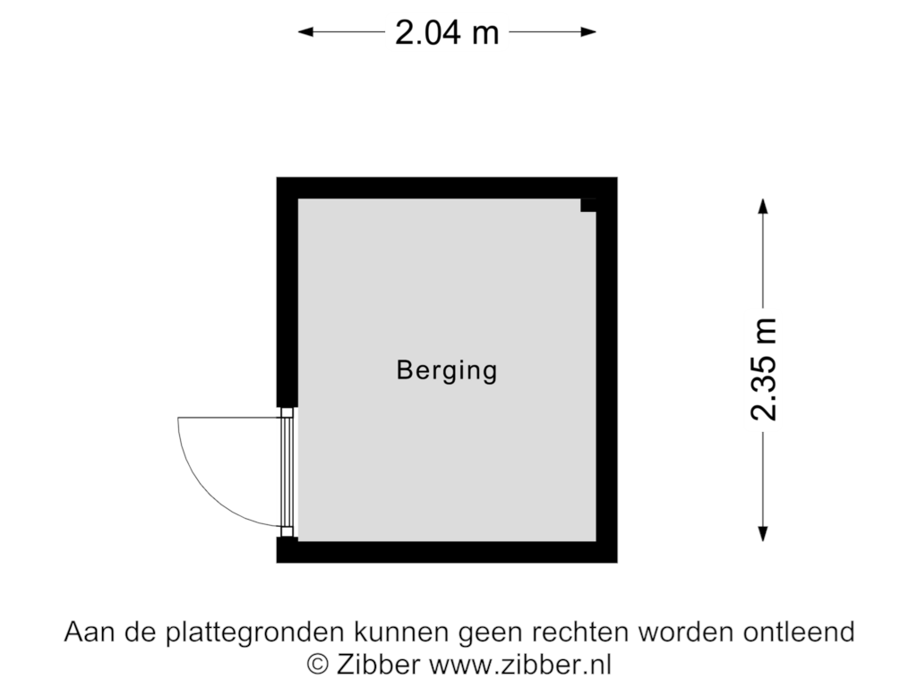 Bekijk plattegrond van Berging van Unescostraat 56-A