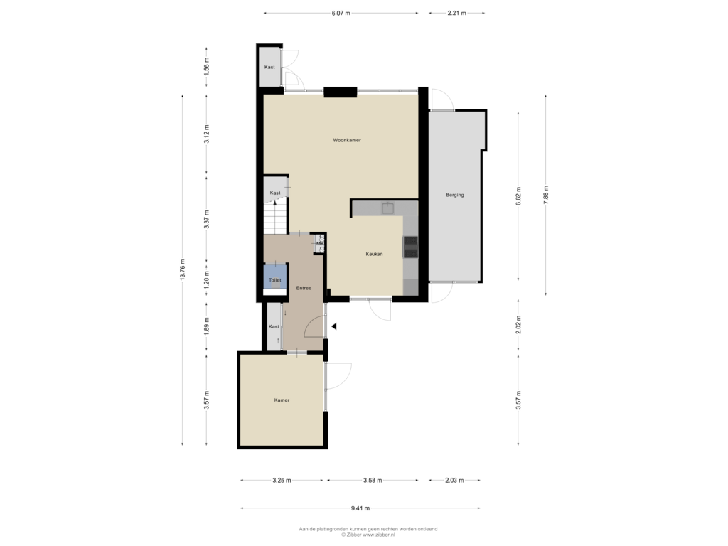 Bekijk plattegrond van Begane Grond van Kreek 14