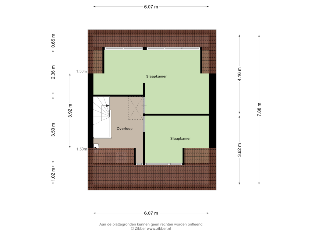 Bekijk plattegrond van Tweede verdieping van Kreek 14