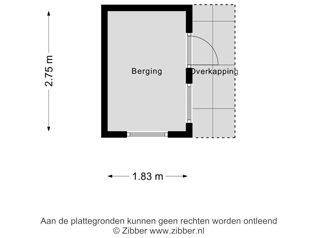 Bekijk plattegrond van Berging van Kreek 14