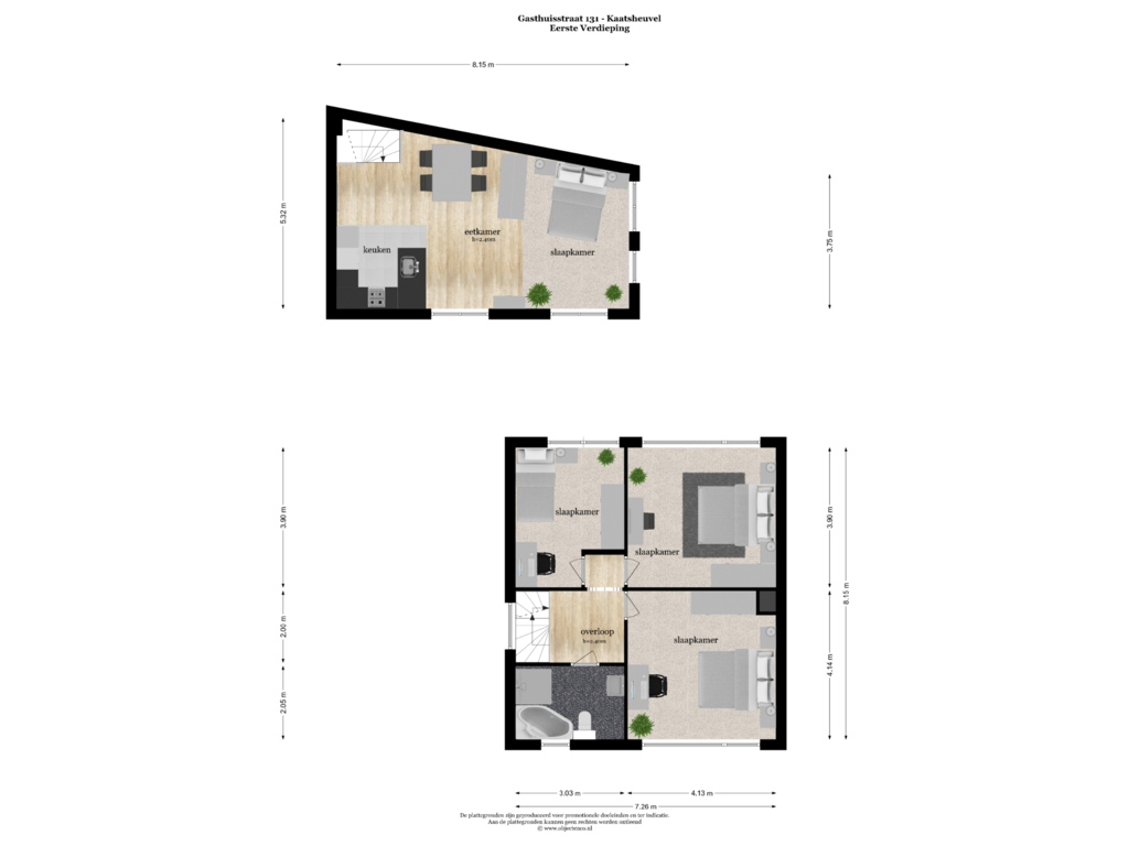 Bekijk plattegrond van Eerste Verdieping van Gasthuisstraat 131