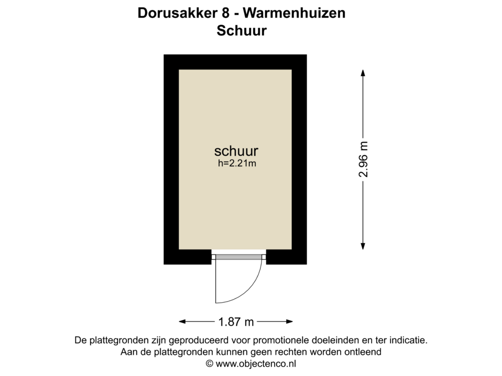 Bekijk plattegrond van Schuur van Dorusakker 8