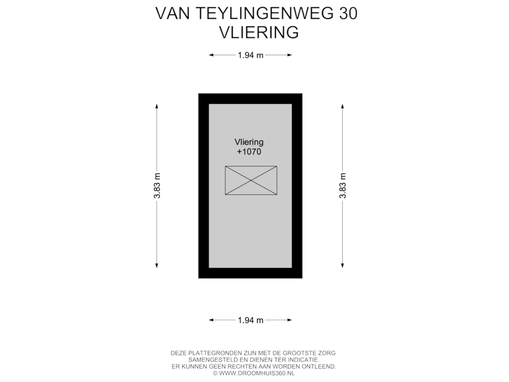 Bekijk plattegrond van Vliering van Van Teylingenweg 30