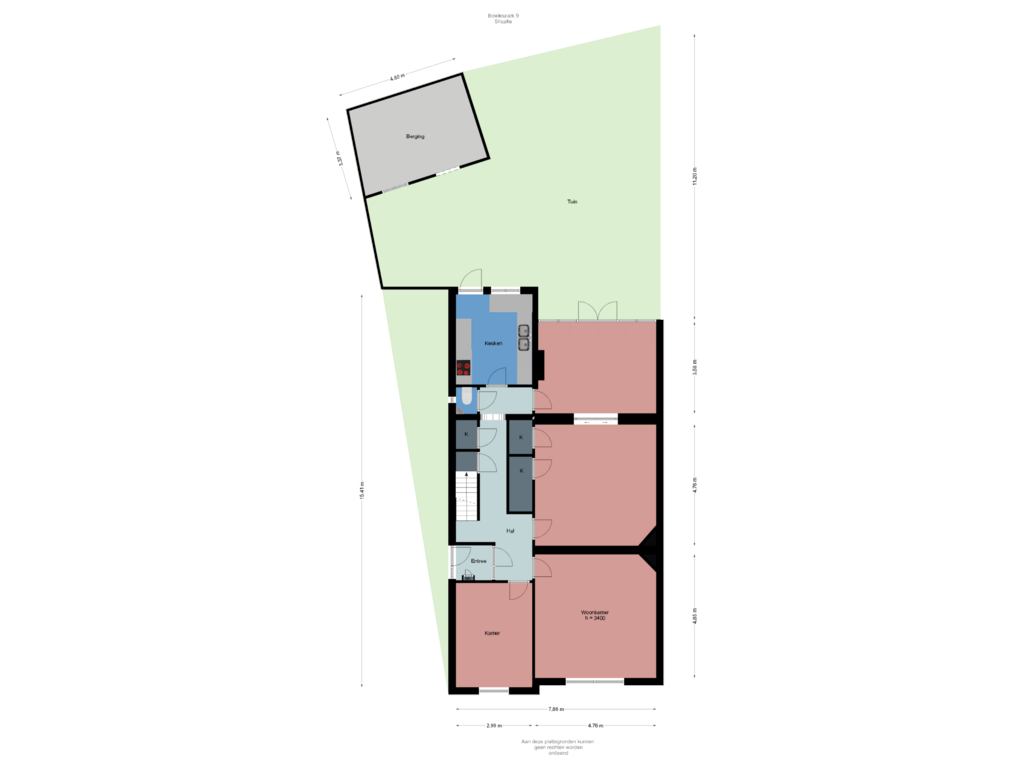 View floorplan of Situatie of Bowlespark 9