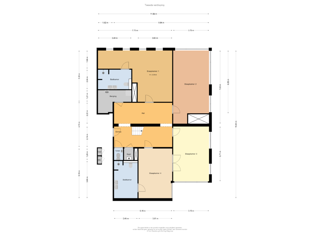 Bekijk plattegrond van Tweede verdieping van Stationsplein 35