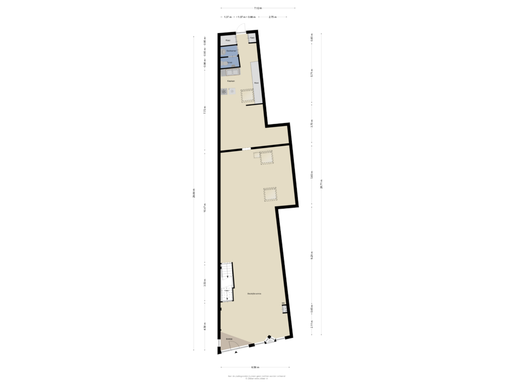 Bekijk plattegrond van Begane Grond van Bautscherweg 52-A