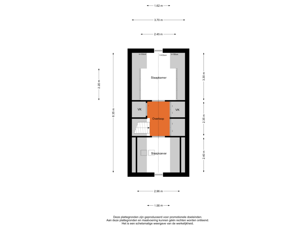 Bekijk plattegrond van Zolder van Spoorlaan 44