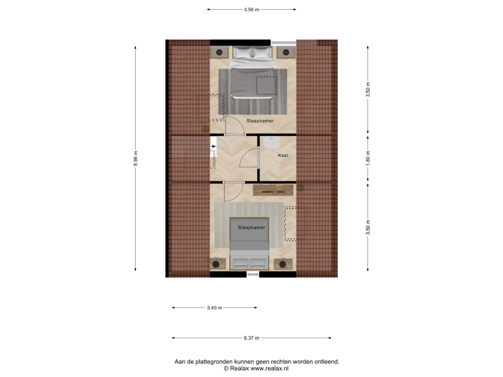 Bekijk plattegrond van Verdieping 2 van Grotestraat 28