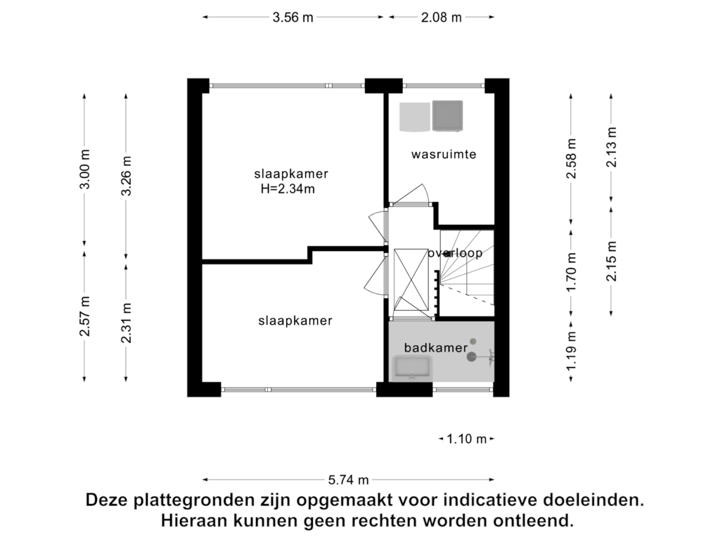 Bekijk plattegrond van 1e verdieping van Venkelstraat 56