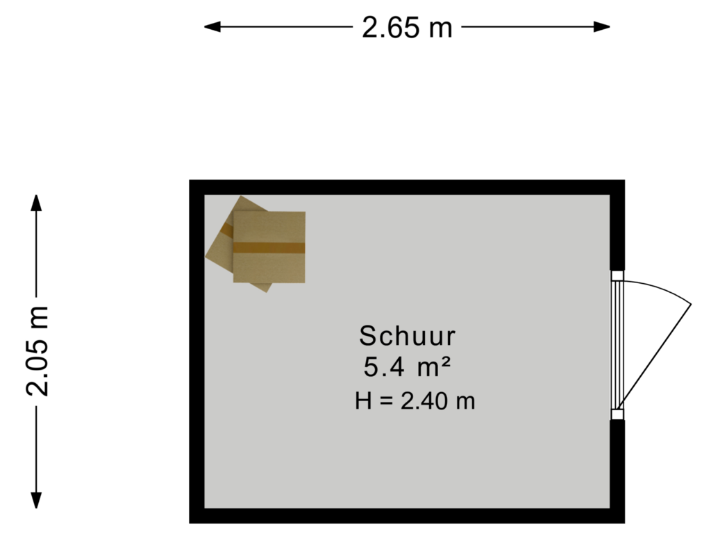 Bekijk plattegrond van Schuur van Julianalaan 2