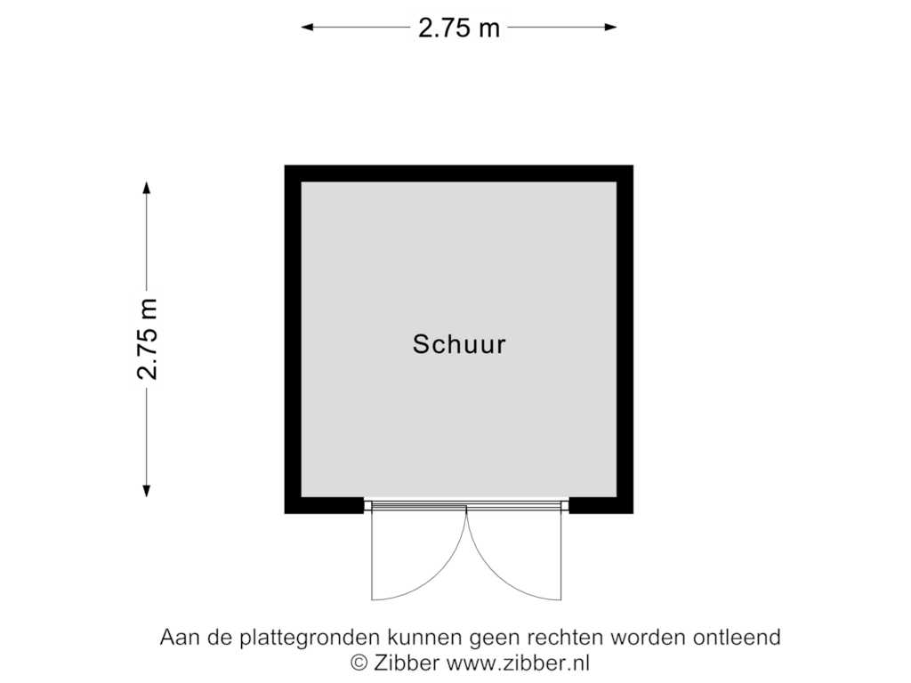 Bekijk plattegrond van Schuur van Potdijk 8-S153