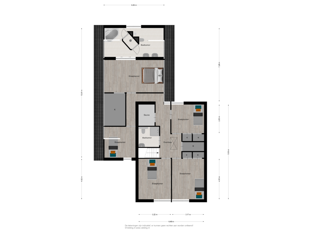 Bekijk plattegrond van Woonlaag 2 van Oude Schoolweg 15