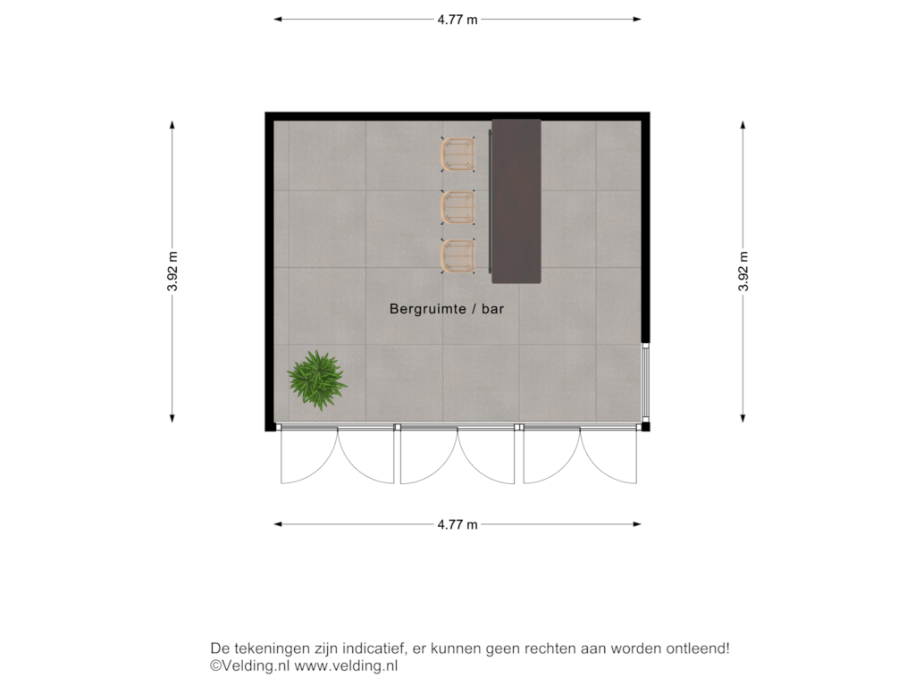 Bekijk plattegrond van Externe bergruimte van Oude Schoolweg 15