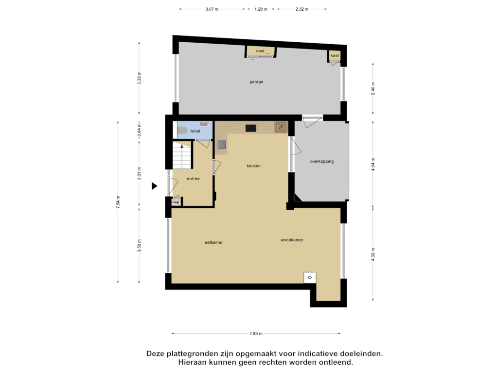 View floorplan of Begane Grond of Zomerstraat 14