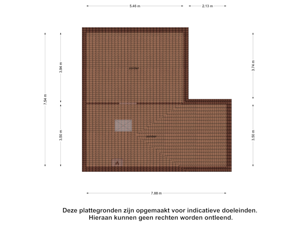 View floorplan of Zolder of Zomerstraat 14