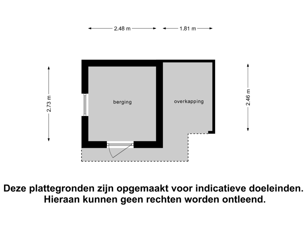 View floorplan of Berging of Zomerstraat 14