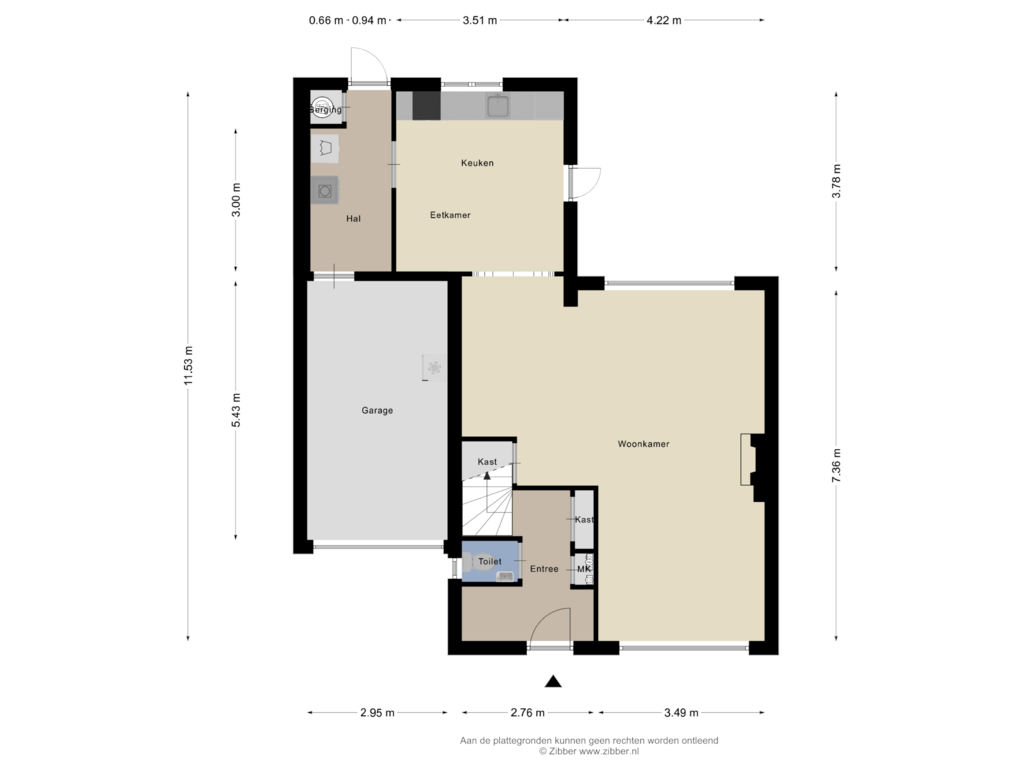 Bekijk plattegrond van Begane Grond van Schoolstraat 51