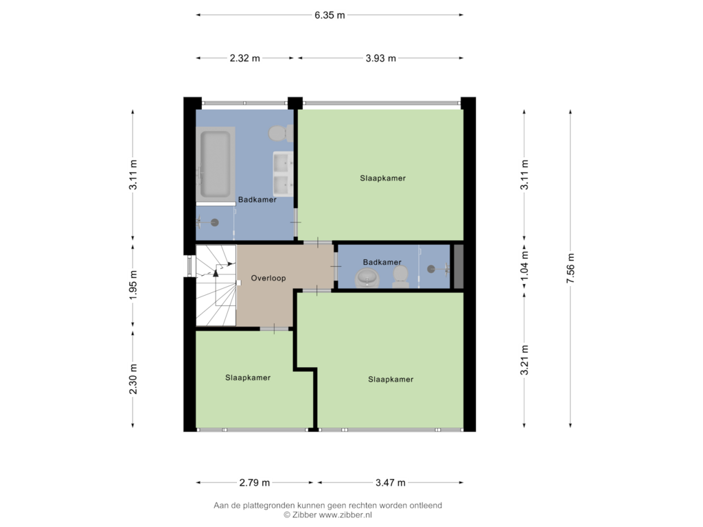 Bekijk plattegrond van Eerste Verdieping van Schoolstraat 51