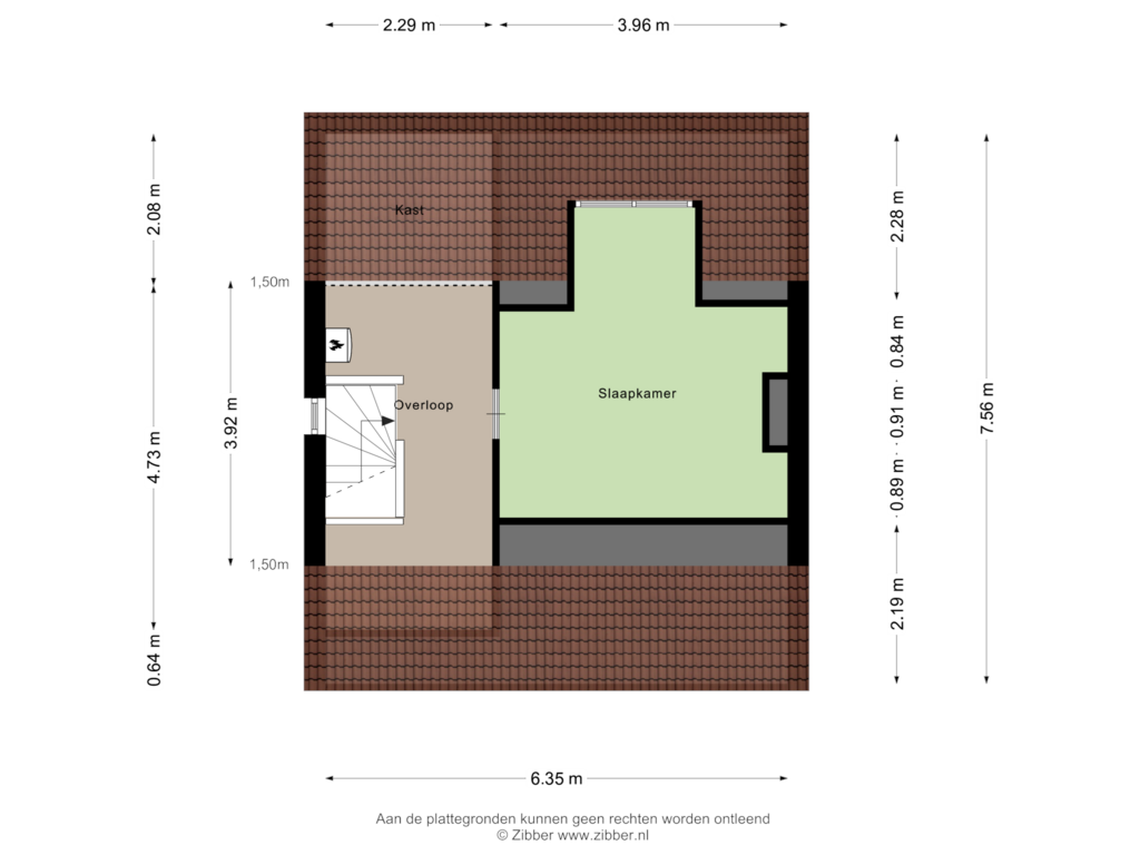 Bekijk plattegrond van Tweede Verdieping van Schoolstraat 51