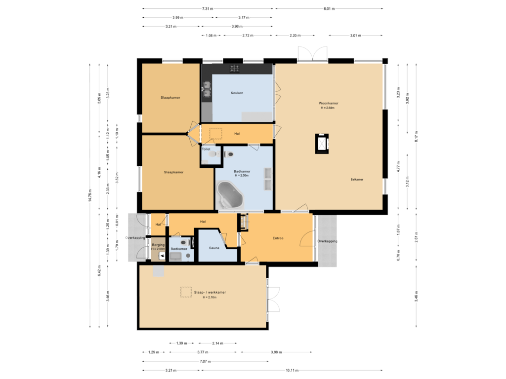 Bekijk plattegrond van Begane grond van Schulpweg 58