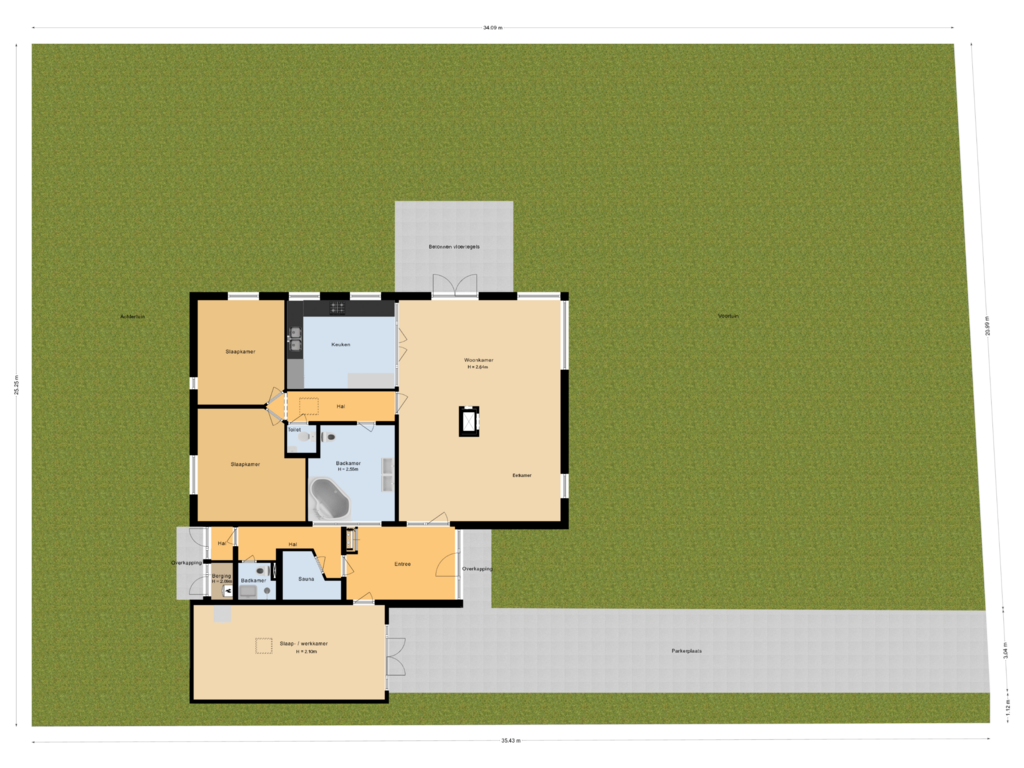 Bekijk plattegrond van Situatie van Schulpweg 58