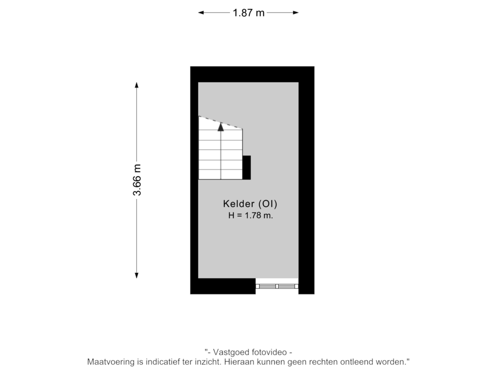 Bekijk plattegrond van Kelder van Prins Bernhardlaan 32