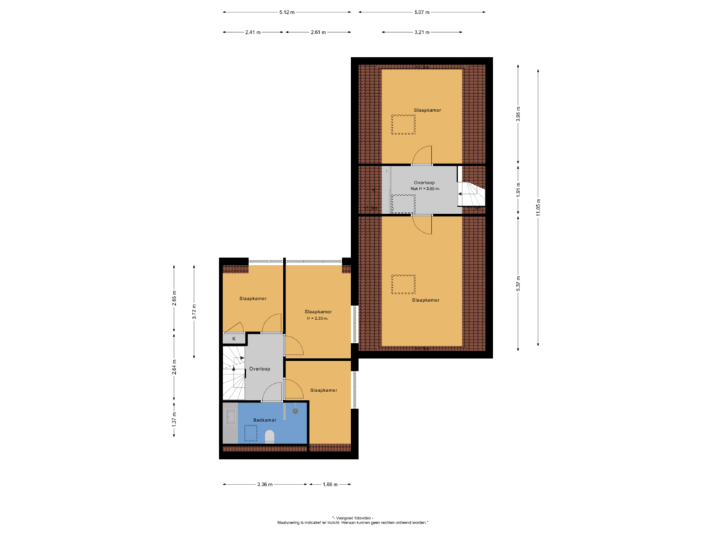 Bekijk plattegrond van 1e verdieping van Prins Bernhardlaan 32